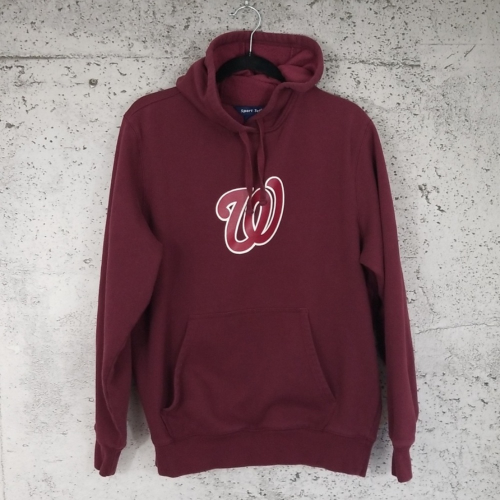 WASHINGTON NATIONALS Hoodie Burgandy Medium